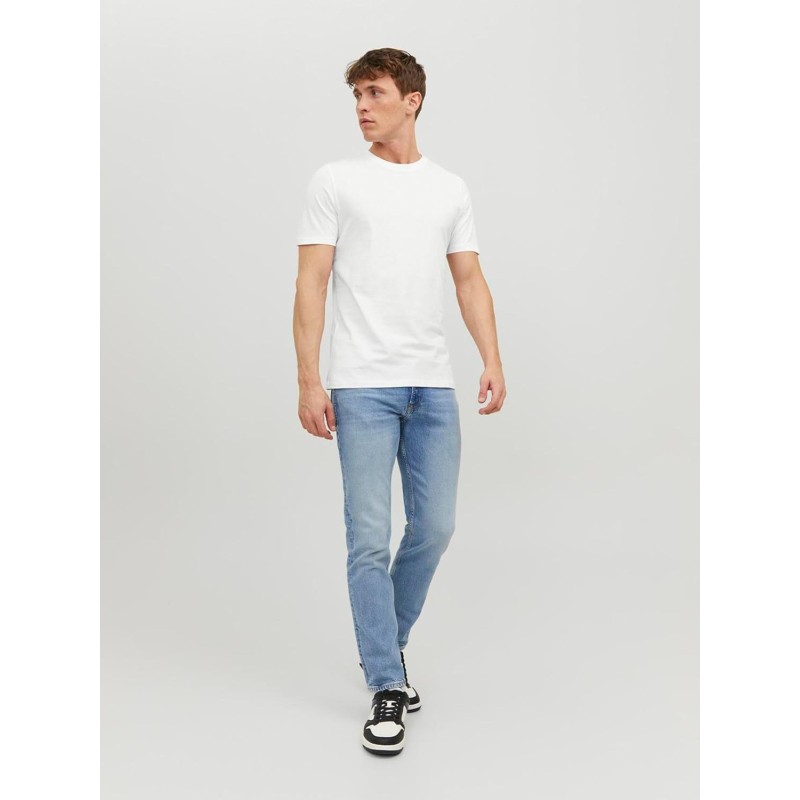 JACK & JONES Jjeorganic Basic Tee SS O-Neck Noos T-Shirt Uomo - S Bianco JACK & JONES Jjeorganic Basic Tee SS O-Neck Noos T-Shirt Uomo - S Bianco
