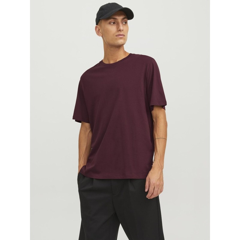 JACK & JONES Jjeorganic Basic Tee SS O-Neck Noos T-Shirt Uomo - XL Rosso (Port Royale Detail: Slim) JACK & JONES Jjeorganic Basic Tee SS O-Neck Noos T-Shirt Uomo - XL Rosso (Port Royale Detail: Slim)