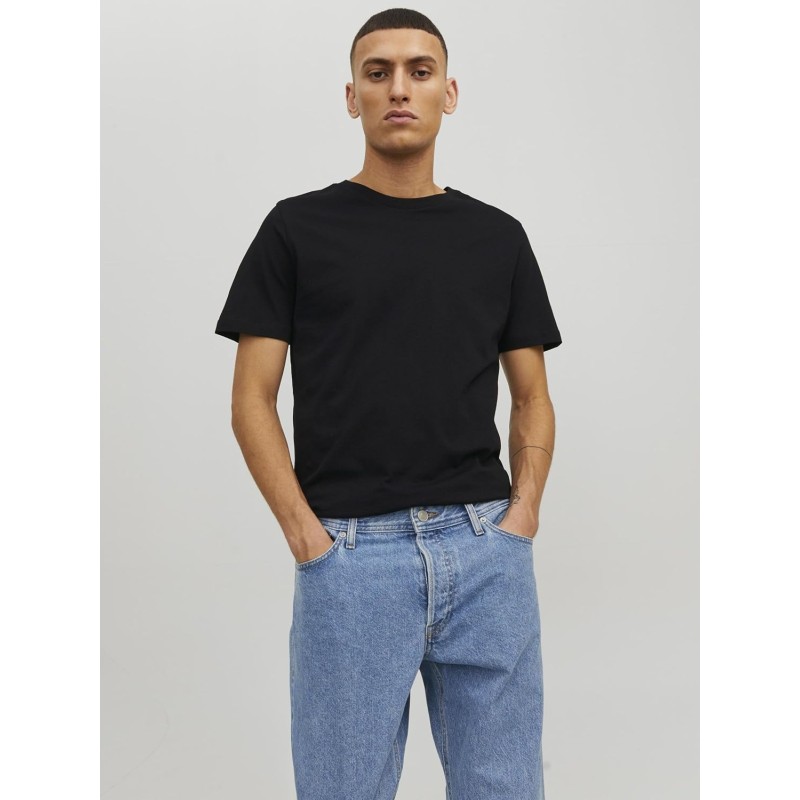 JACK & JONES Jjeorganic Basic Tee SS O-Neck Noos T-Shirt Uomo - L Nero JACK & JONES Jjeorganic Basic Tee SS O-Neck Noos T-Shirt Uomo - L Nero