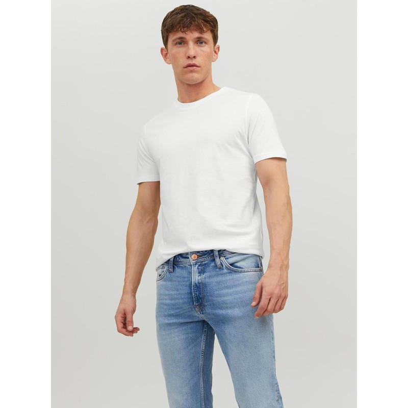 JACK & JONES Jjeorganic Basic Tee SS O-Neck Noos T-Shirt Uomo - XXL Bianco JACK & JONES Jjeorganic Basic Tee SS O-Neck Noos T-Shirt Uomo - XXL Bianco