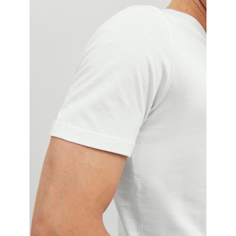 JACK & JONES Jjeorganic Basic Tee SS O-Neck Noos T-Shirt Uomo - XXL Bianco JACK & JONES Jjeorganic Basic Tee SS O-Neck Noos T-Shirt Uomo - XXL Bianco