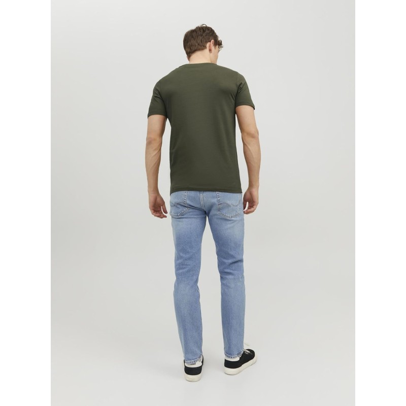 JACK & JONES Jjeorganic Basic Tee SS O-Neck Noos T-Shirt Uomo - M Verde (Olive Night Detail: Slim) JACK & JONES Jjeorganic Basic Tee SS O-Neck Noos T-Shirt Uomo - M Verde (Olive Night Detail: Slim)