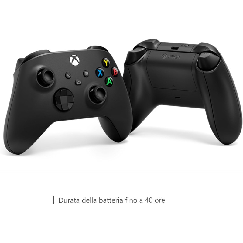 Xbox Controller Wireless, Carbon Black - per Xbox One, Xbox Series X|S, Windows 10/11, Android, iOS - Carbon Black