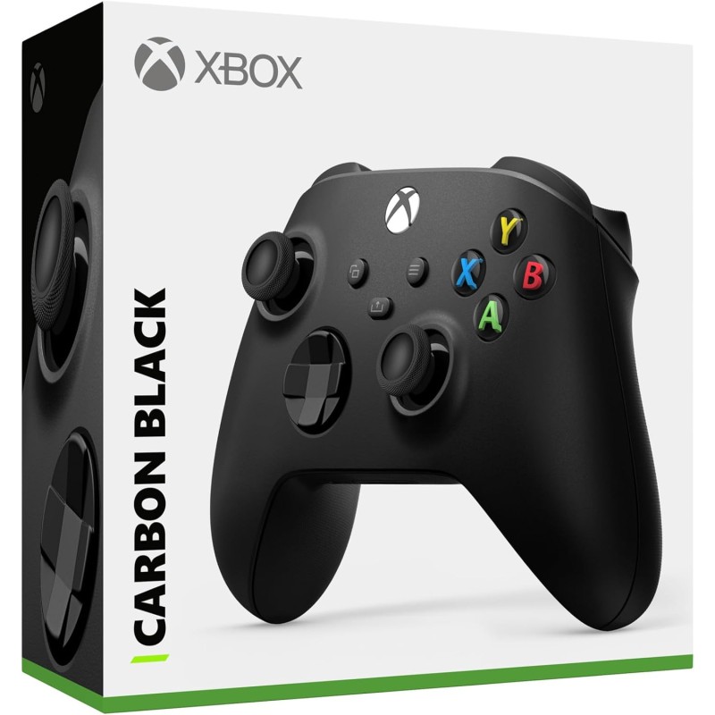 Xbox Controller Wireless, Carbon Black - per Xbox One, Xbox Series X|S, Windows 10/11, Android, iOS - Carbon Black
