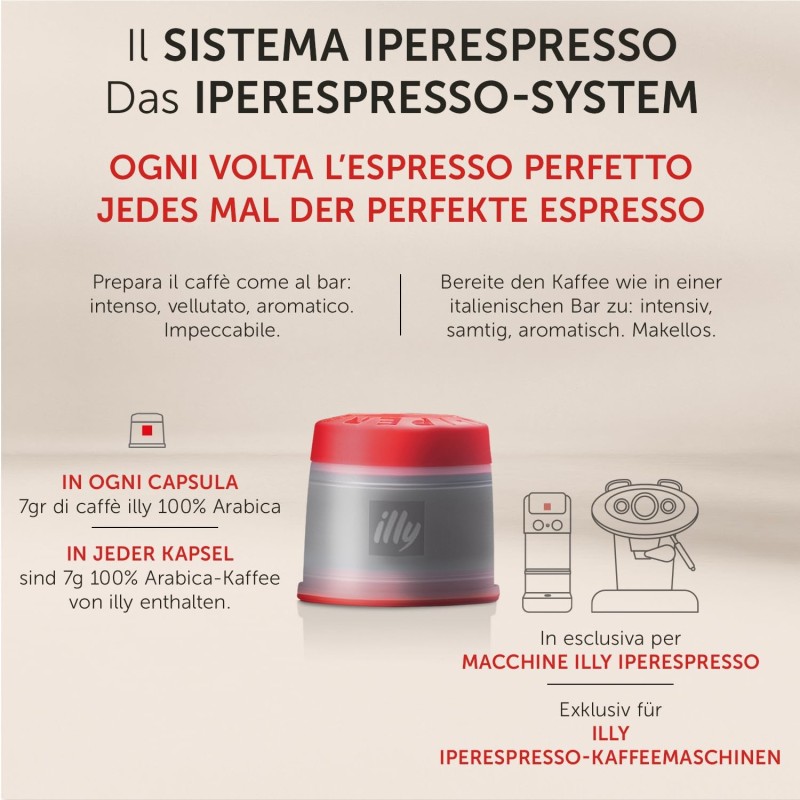 illy Capsule Caffè Iperespresso Tostato Classico Lungo, Confezione da 100 Capsule illy Capsule Caffè Iperespresso Tostato Classico Lungo, Confezione da 100 Capsule