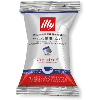 illy Capsule Caffè Iperespresso Tostato Classico Lungo, Confezione da 100 Capsule