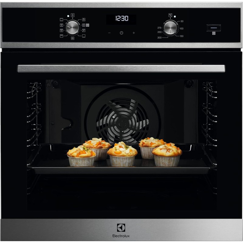Electrolux Serie 600 Forno Elettrico da Incasso a Vapore Multifunzione, Capacità 72 L, EOD5H40X, Classe A, Ventilato Cottura e Pulizia a Vapore Potenza, 589x596x569 mm, Acciaio Inox - Nero / Acciaio Inox Electrolux Serie 600 Forno Elettrico da Incasso a Vapore Multifunzione, Capacità 72 L, EOD5H40X, Classe A, Ventilato Cottura e Pulizia a Vapore Potenza, 589x596x569 mm, Acciaio Inox - Nero / Acciaio Inox