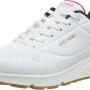 Skechers Uno Stand On Air, Scarpe da Ginnastica Uomo - 41 EU White Durabuck Navy Red Trim