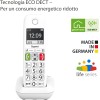 Gigaset E290, Telefono Portatile con Suonerie Forti, Numeri Grandi e Audio Potenziato, Tasti di Chiamata Rapida, Vivavoce con Volume Regolabile, Bianco [Versione Italiana] - Bianco
