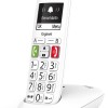 Gigaset E290, Telefono Portatile con Suonerie Forti, Numeri Grandi e Audio Potenziato, Tasti di Chiamata Rapida, Vivavoce con Volume Regolabile, Bianco [Versione Italiana] - Bianco