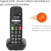 Gigaset E290, Telefono Portatile con Suonerie Forti, Numeri Grandi e Audio Potenziato, Tasti di Chiamata Rapida, Vivavoce con Volume Regolabile, Nero [Versione Italiana] - Nero