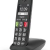 Gigaset E290, Telefono Portatile con Suonerie Forti, Numeri Grandi e Audio Potenziato, Tasti di Chiamata Rapida, Vivavoce con Volume Regolabile, Nero [Versione Italiana] - Nero