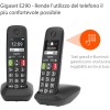 Gigaset E290 Duo - Telefoni Cordless - Due Portatili con Suonerie Forti - Numeri Grandi e Audio Potenziato - Vivavoce, Nero [Versione Italiana] - Nero