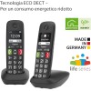 Gigaset E290 Duo - Telefoni Cordless - Due Portatili con Suonerie Forti - Numeri Grandi e Audio Potenziato - Vivavoce, Nero [Versione Italiana] - Nero