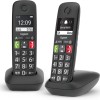 Gigaset E290 Duo - Telefoni Cordless - Due Portatili con Suonerie Forti - Numeri Grandi e Audio Potenziato - Vivavoce, Nero [Versione Italiana] - Nero