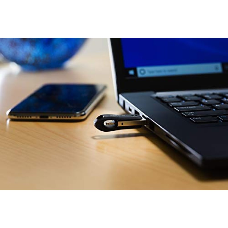 SanDisk 128GB iXpand Flash Drive Go with Lightning and USB 3.0 connectors, for iPhone/iPad, PC and Mac - 128 GB