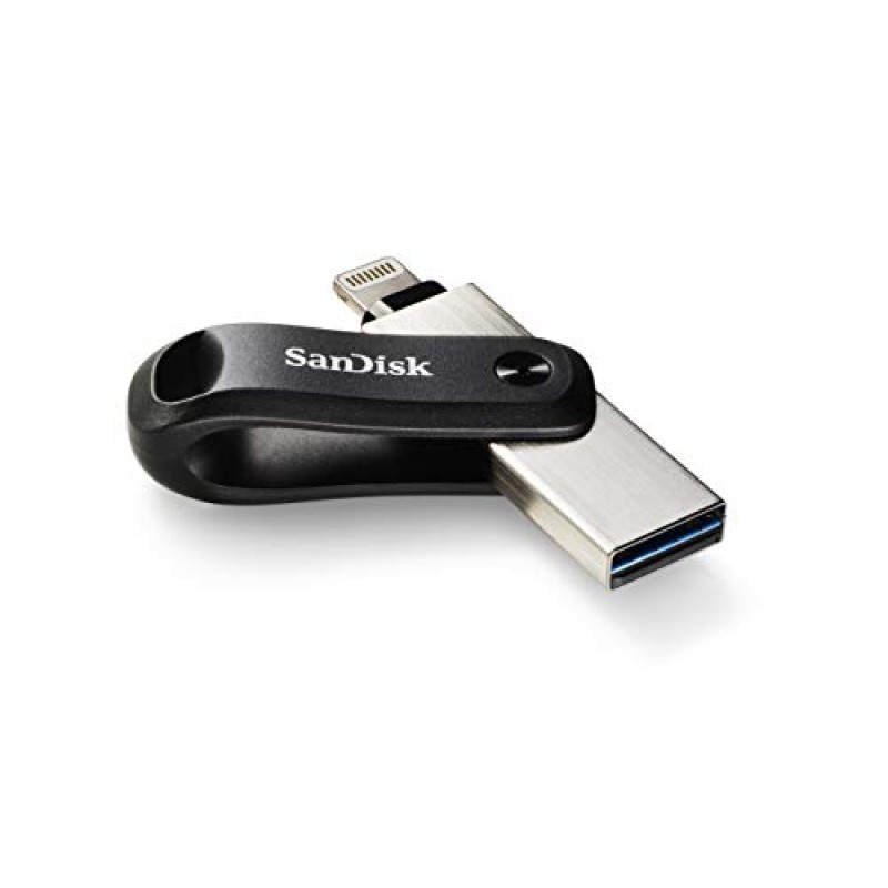 SanDisk 128GB iXpand Flash Drive Go with Lightning and USB 3.0 connectors, for iPhone/iPad, PC and Mac - 128 GB