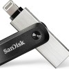 SanDisk 128GB iXpand Flash Drive Go with Lightning and USB 3.0 connectors, for iPhone/iPad, PC and Mac - 128 GB