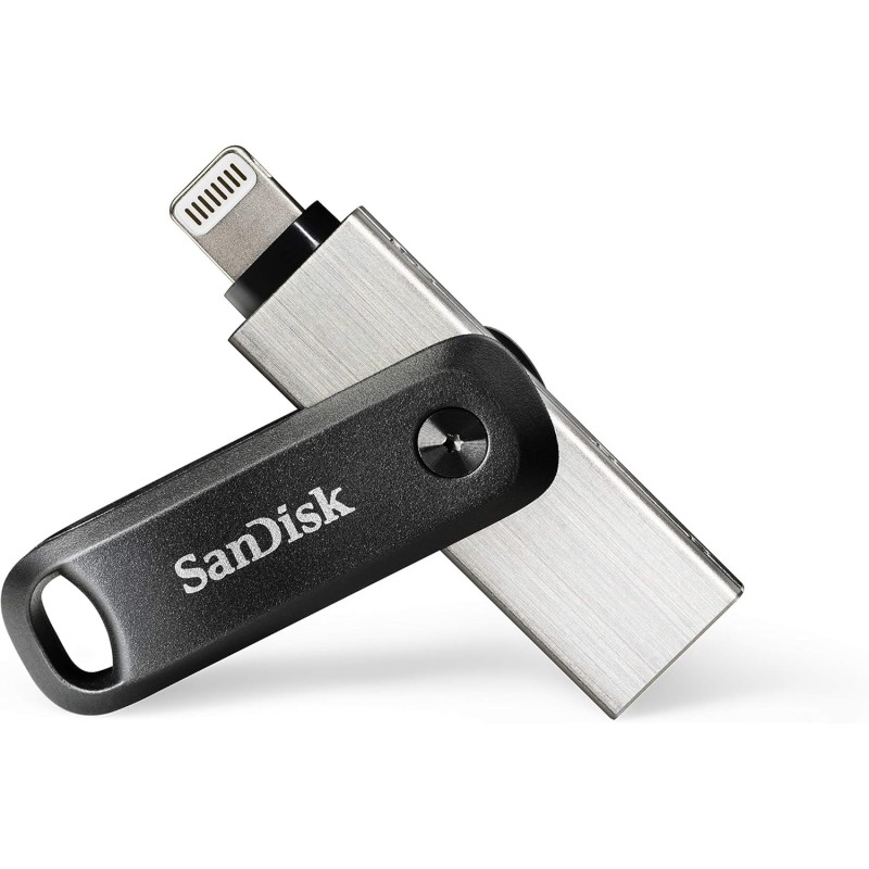 SanDisk 128GB iXpand Flash Drive Go with Lightning and USB 3.0 connectors, for iPhone/iPad, PC and Mac - 128 GB