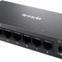 Tenda Switch Ethernet 8 Porte Gigabit Unmanaged TEG1008M, Switch Gigabit 10/100/1000 Mbps, IGMP Snooping, 802.1p/DSCP QoS, Hub Ethernet, Montaggio Desktop o a Parete, Plug & Play, Guscio di Metallo - Gigabit