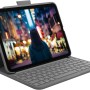 Logitech per iPad (10ª generazione) Custodia con tastiera | Slim Folio con tastiera wireless integrata (grafite) - US International Layout