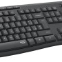 Logitech MK295 Silent Wireless Combo tastiera e mouse con tecnologia SilentTouch, tastierino numerico, tracciamento ottico avanzato, wireless senza ritardi, 90% di rumore in meno - Grafite