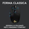 Logitech G G203 LIGHTSYNC Mouse Gaming con Illuminazione RGB, Personalizzabile, 6 Pulsanti Programmabili, Sensore per Gaming, Tracciamento a 8.000 DPI, Peso Ridotto - Nero