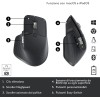 Logitech MX Master 3S-Mouse wireless ad alte prestazioni con scorrimento ultraveloce, ergonomico, 8K DPI, rilevamento del vetro, clic silenziosi, USB-C, Bluetooth, Windows, Linux, - Grigio scuro - Grafite Logitech MX Master 3S-Mouse wireless ad alte prestazioni con scorrimento ultraveloce, ergonomico, 8K DPI, rilevamento del vetro, clic silenziosi, USB-C, Bluetooth, Windows, Linux, - Grigio scuro - Grafite