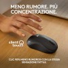 Logitech M240 Silenzioso Bluetooth Mouse, Wireless, Compatto, Portatile, Smooth Tracking, durata batteria 18 mesi, per Windows, macOS, ChromeOS, Compatibile PC, Mac, Laptop, Tablet - Grafite - Grigio