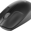 Logitech M190 Mouse Wireless, Design Ricurvo Ambidestro, Batteria fino a 18 Mesi con Funzione Risparmio Energia, Ricevitore USB, Cursore di Precisione, Rotella di Scorrimento, Nero - Negro