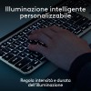 Logitech MX Keys S Combo for Mac, tastiera retroillumination eye mouse wireless a scorrimento con supporto per i polsi, Bluetooth USB-C per MacBook Pro, Macbook Air, iMac, iPad, QWERTY US INT'L-Grigio - Spazio grigio