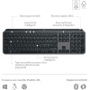 Logitech MX Keys S, Tastiera Wireless, Profilo Basso, Tasti Programmabili, Retroilluminazione, Bluetooth, USB C Ricaricabile, per PC Windows/Linux/Chrome/Mac - Grafite, Layout Italiano QWERTY Logitech MX Keys S, Tastiera Wireless, Profilo Basso, Tasti Programmabili, Retroilluminazione, Bluetooth, USB C Ricaricabile, per PC Windows/Linux/Chrome/Mac - Grafite, Layout Italiano QWERTY