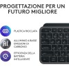 Logitech MX Keys S, Tastiera Wireless, Profilo Basso, Tasti Programmabili, Retroilluminazione, Bluetooth, USB C Ricaricabile, per PC Windows/Linux/Chrome/Mac - Grafite, Layout Italiano QWERTY Logitech MX Keys S, Tastiera Wireless, Profilo Basso, Tasti Programmabili, Retroilluminazione, Bluetooth, USB C Ricaricabile, per PC Windows/Linux/Chrome/Mac - Grafite, Layout Italiano QWERTY