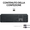 Logitech MX Keys S, Tastiera Wireless, Profilo Basso, Tasti Programmabili, Retroilluminazione, Bluetooth, USB C Ricaricabile, per PC Windows/Linux/Chrome/Mac - Grafite, Layout Italiano QWERTY Logitech MX Keys S, Tastiera Wireless, Profilo Basso, Tasti Programmabili, Retroilluminazione, Bluetooth, USB C Ricaricabile, per PC Windows/Linux/Chrome/Mac - Grafite, Layout Italiano QWERTY