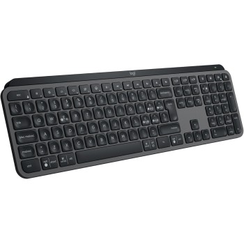 Logitech MX Keys S, Tastiera Wireless, Profilo Basso, Tasti Programmabili, Retroilluminazione, Bluetooth, USB C Ricaricabile, per PC Windows/Linux/Chrome/Mac - Grafite, Layout Italiano QWERTY