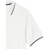 Amazon Essentials Polo in Cotone piqué vestibilità Regular (Disponibile in Taglie Extra Forti) Uomo - L Bianco Twin Stripe