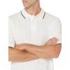 Amazon Essentials Polo in Cotone piqué vestibilità Regular (Disponibile in Taglie Extra Forti) Uomo - L Bianco Twin Stripe