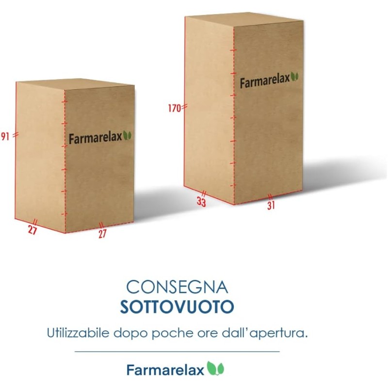 Farmarelax – Materasso Matrimoniale 160x190, Altezza 19 cm, Waterfoam, Antibatterico, Ortopedico, Indeformabile, Ipoallergenico e Traspirante, Made in Italy, Top Soft - 160x190 Bianco Farmarelax – Materasso Matrimoniale 160x190, Altezza 19 cm, Waterfoam, Antibatterico, Ortopedico, Indeformabile, Ipoallergenico e Traspirante, Made in Italy, Top Soft - 160x190 Bianco