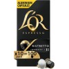 L'Or - Capsule Caffè Espresso Ristretto - 100 Capsule in Alluminio - Intensità 11 - Compatibili con Macchine Nespresso®* original - 10 pacchetti da 10 capsule - 10 unità (Confezione da 10) L'Or - Capsule Caffè Espresso Ristretto - 100 Capsule in Alluminio - Intensità 11 - Compatibili con Macchine Nespresso®* original - 10 pacchetti da 10 capsule - 10 unità (Confezione da 10)
