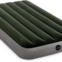 Intex 64777 - Materasso Gonfiabile Prestige Downy Singolo con Pompa a Batteria, PVC, Verde, 99x191x25 cm - Coppia