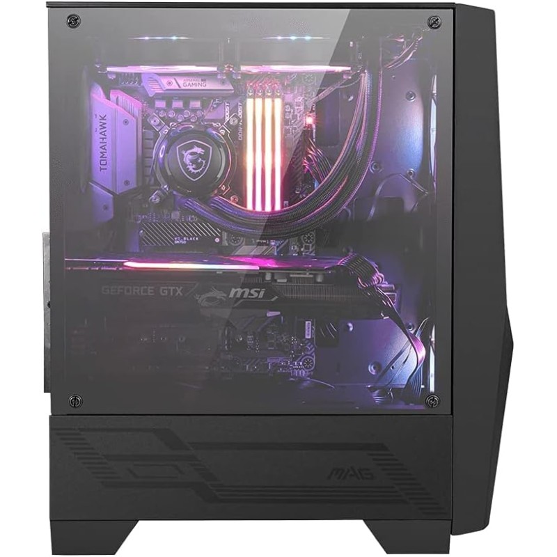 MSI MAG Forge 100R Case ATX, 2 ventole ARGB + controller (Mystic Light), supporta radiatori fino a 240mm, vetro temperato 4mm, filtro antipolvere, airflow ottimizzato, 2x USB 3.2 Gen1 - 100R / ATX MSI MAG Forge 100R Case ATX, 2 ventole ARGB + controller (Mystic Light), supporta radiatori fino a 240mm, vetro temperato 4mm, filtro antipolvere, airflow ottimizzato, 2x USB 3.2 Gen1 - 100R / ATX