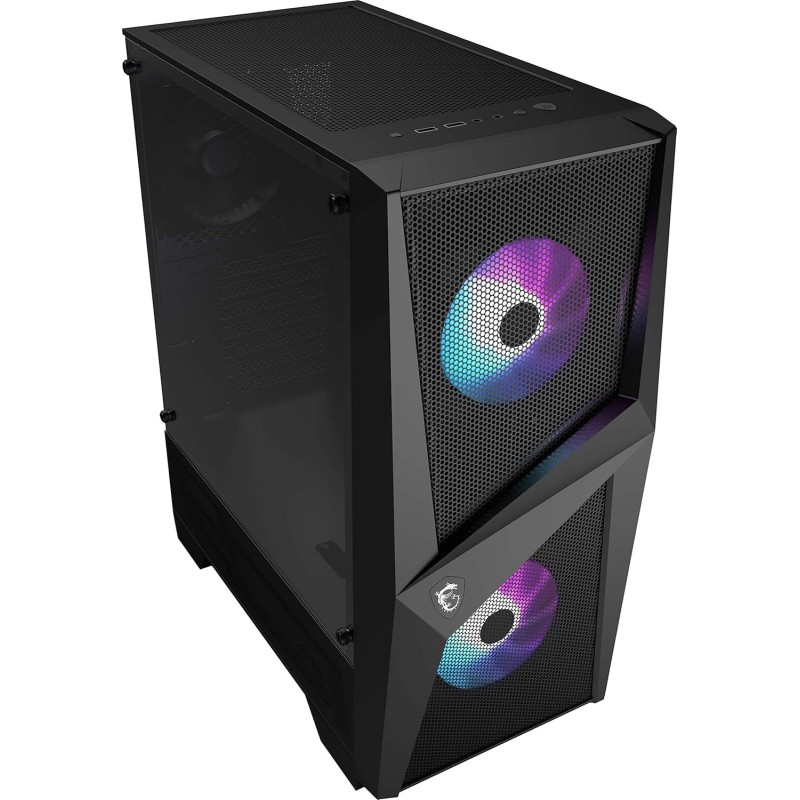 MSI MAG Forge 100R Case ATX, 2 ventole ARGB + controller (Mystic Light), supporta radiatori fino a 240mm, vetro temperato 4mm, filtro antipolvere, airflow ottimizzato, 2x USB 3.2 Gen1 - 100R / ATX MSI MAG Forge 100R Case ATX, 2 ventole ARGB + controller (Mystic Light), supporta radiatori fino a 240mm, vetro temperato 4mm, filtro antipolvere, airflow ottimizzato, 2x USB 3.2 Gen1 - 100R / ATX