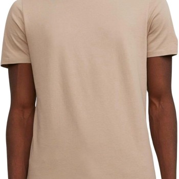 JACK & JONES Jjeorganic Basic Tee SS O-Neck Noos T-Shirt Uomo - S Beige