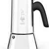 Bialetti Caffettiera New Venus 6 Tazze, Manico Anti Scottatura, Adatta A Induzione, 6 Tazze (235 Ml), Acciaio 18/10, Argento, ‎13 x 11 x 21.5 cm 540 grammi - 6 tazze