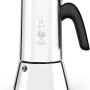 Bialetti Caffettiera New Venus 6 Tazze, Manico Anti Scottatura, Adatta A Induzione, 6 Tazze (235 Ml), Acciaio 18/10, Argento, ‎13 x 11 x 21.5 cm 540 grammi - 6 tazze