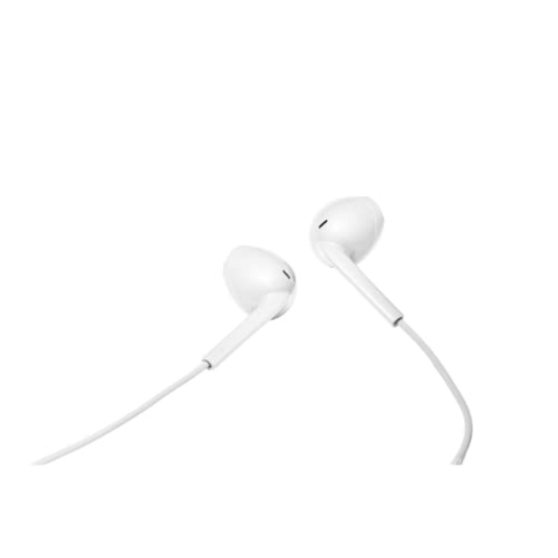 JVC HA-F17M-W-U Cuffie auricolari In-ear, a prova di sudore (IPX2), Microfono e telecomando a un pulsante integrati, cavo di 1m colorato con spinotto sottile, Bianco - unica bianco