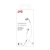 JVC HA-F17M-W-U Cuffie auricolari In-ear, a prova di sudore (IPX2), Microfono e telecomando a un pulsante integrati, cavo di 1m colorato con spinotto sottile, Bianco - unica bianco