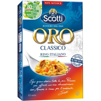 Riso Scotti - Riso Oro Classico - Parboiled Riso per Risotto e Insalate - 1 kg - 1 kg (Confezione da 1)