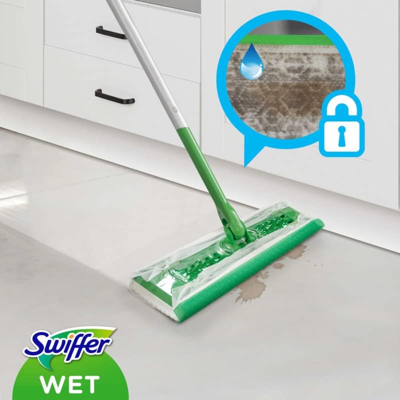 Swiffer Panni Lavapavimenti Per Scopa Lavapavimenti Con Freschezza D' Aria Aperta Profumo x, Per Una Pulizia Semplice E Rapida