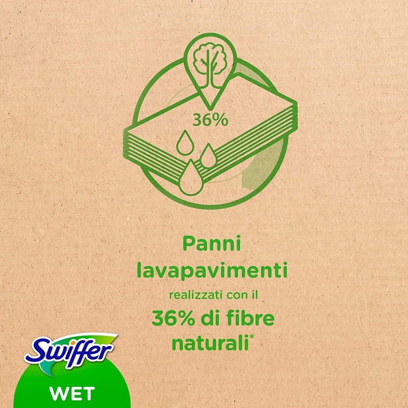 Swiffer Panni Lavapavimenti Per Scopa Lavapavimenti Con Freschezza D' Aria Aperta Profumo x, Per Una Pulizia Semplice E Rapida